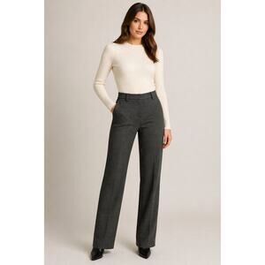 Missoni Knit Trim Gray Wool Blend Pants Made in Italy Size 40 NWT